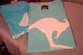 ❗Jetzt = 28.- Fr.!❗4x T`Shirt; Neuseeland, Australien, 2xDiv